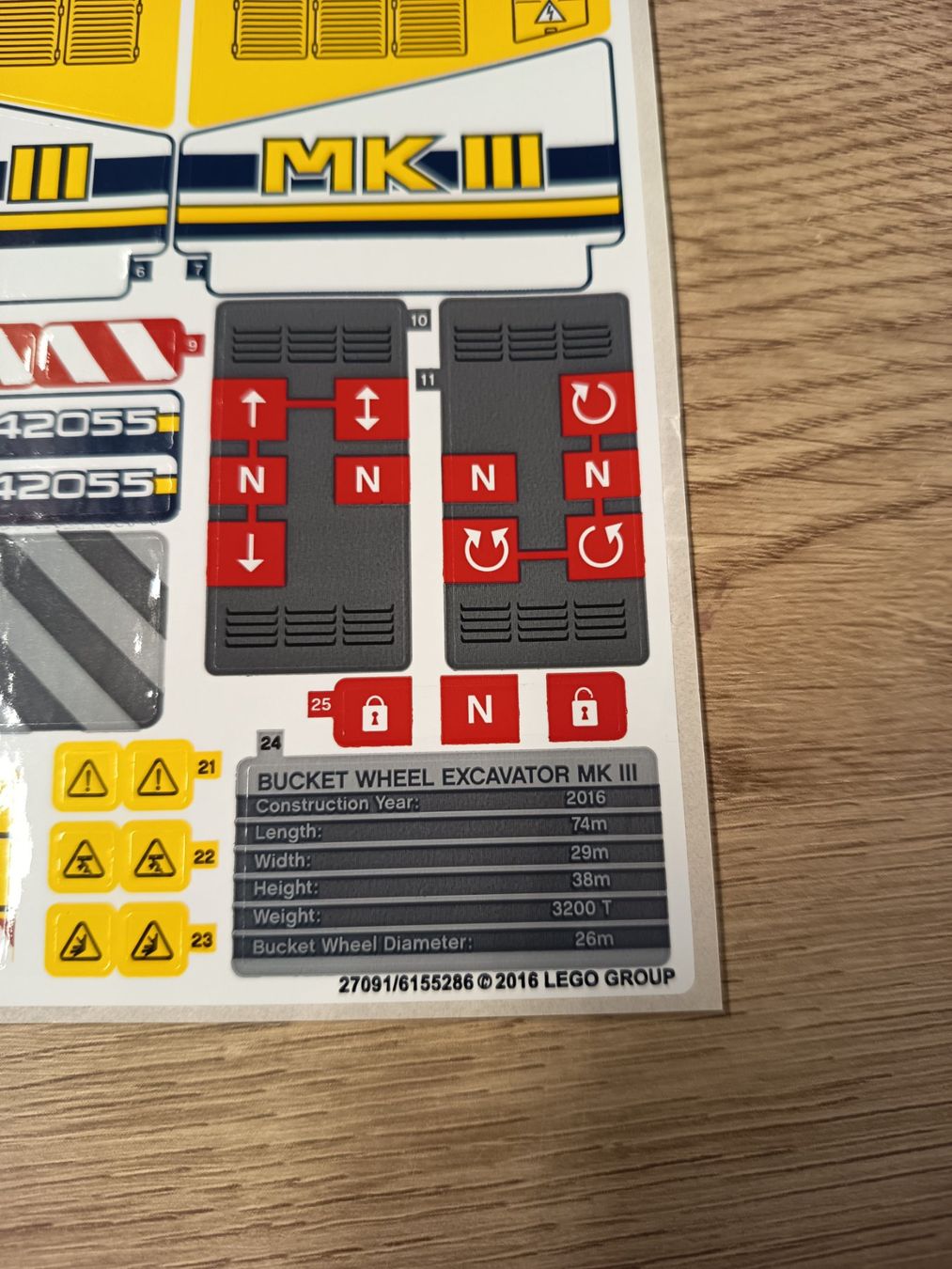 Aufkleber: Lego Technic ® 42055 sticker, Aufkleber – Neu (gemäss Beschreibung) aus Frauenfeld von sveno666 1