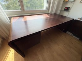 Massives Mahagoni Set - Schreibtisch & Sideboard