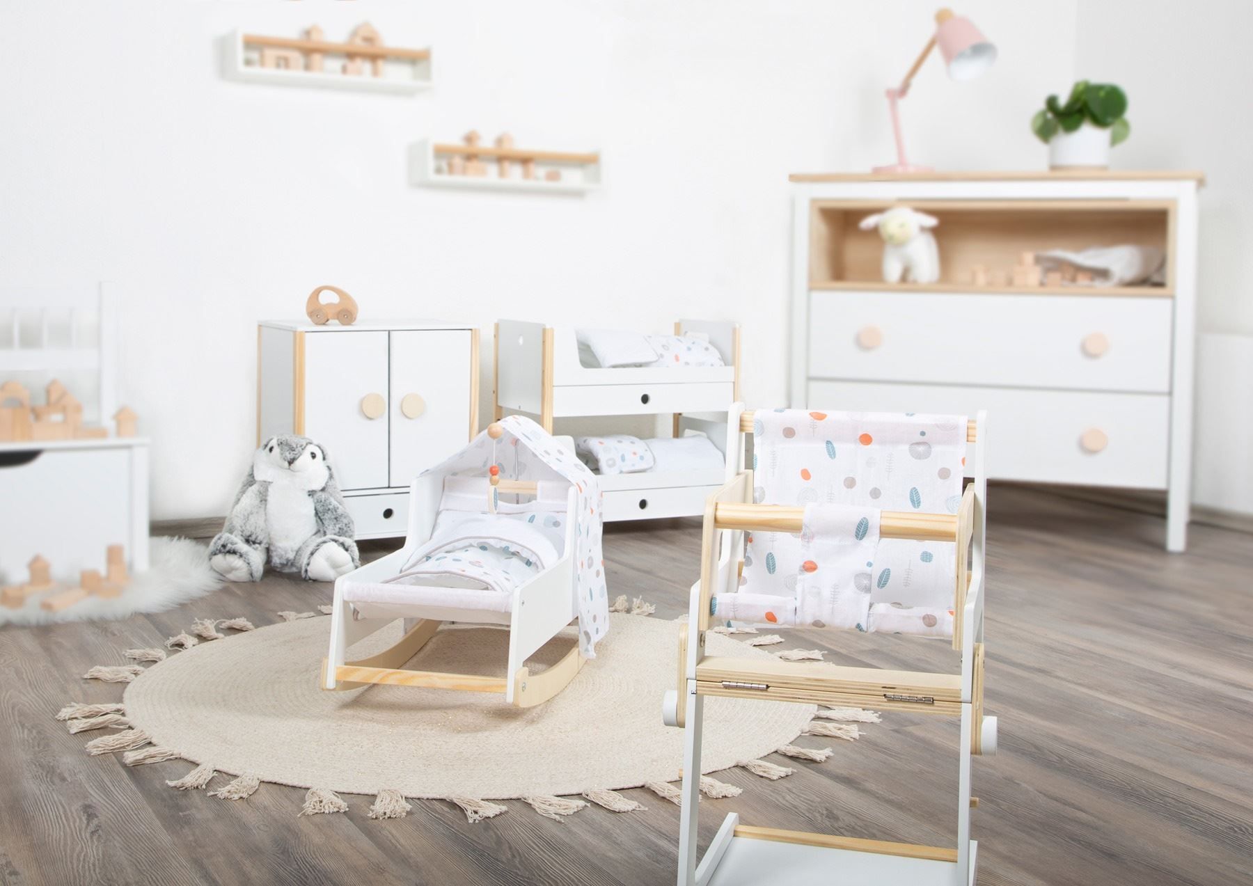 Carrozzine per bambole: Puppenhimmelbett – Nuovo e nell'imballaggio originale da Wettingen venduto da Swala 6