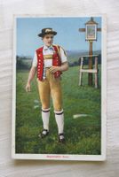 Appenzeller Senn, Tracht, Brusttuch, Fahreimer, Wegkreuz