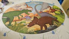 Puzzle ovale 205 pezzi dinosauri