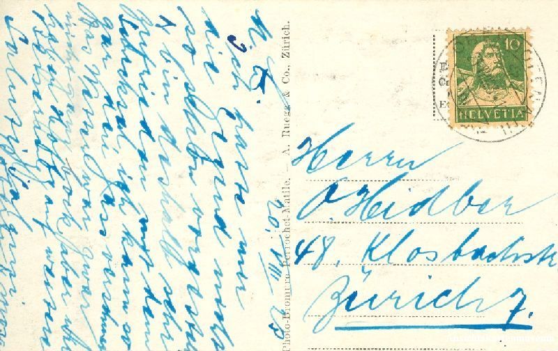 Cartoline postali: Oberhofen - Generalansicht + 1923 – Usato da Emmenbrücke venduto da teestube 1