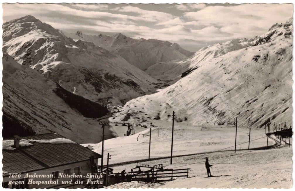 Cartoline postali: Andermatt - Skilift Nätschen – Usato da Binningen venduto da Mountainrider