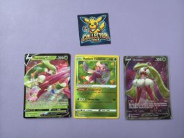 Pokemon Radiant Tsaarina Trio Card V Fullart Top