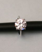 Ring mit Glasstein, Gr. 52