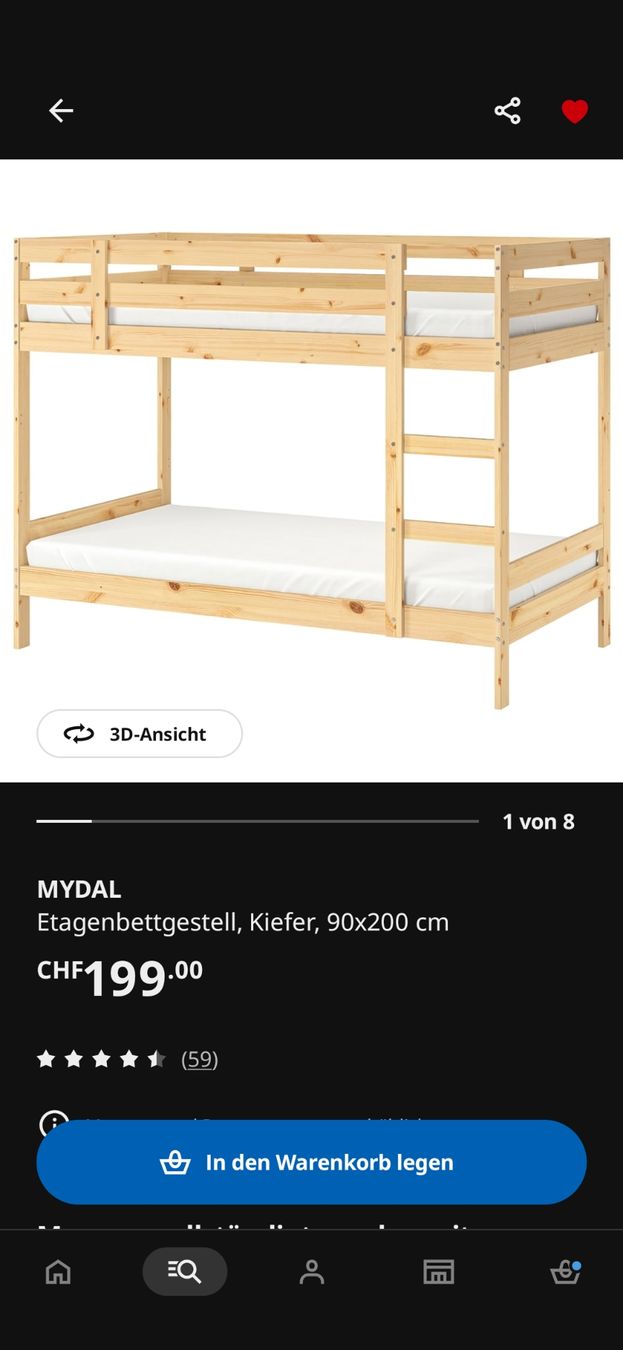 Ikea Lits: Hochbett von IKEA  – Neuf (Voir description) à St. Gallen par Leaj_spir 3