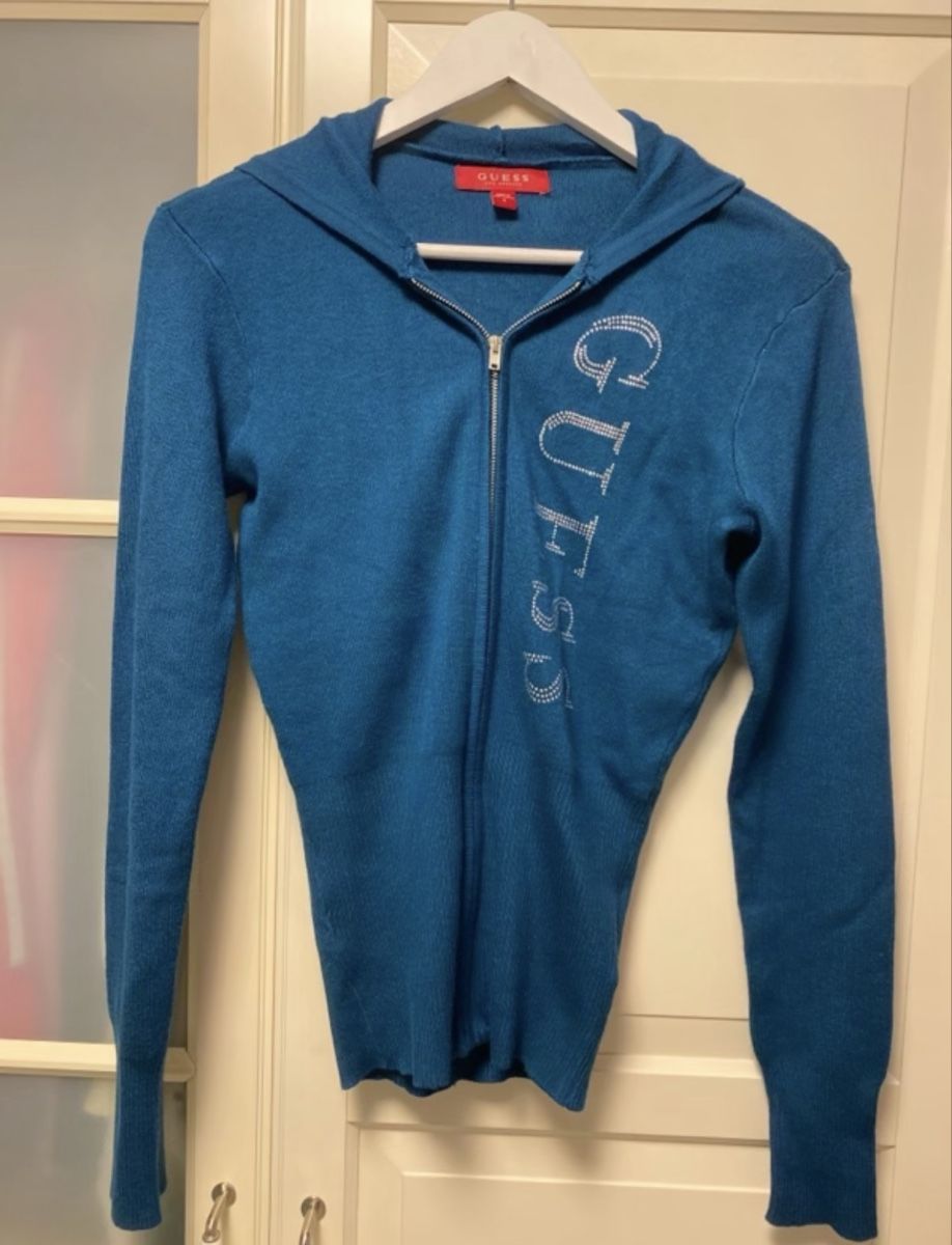 Guess Giacche: Strickjacke GUESS blau – Nuovo (secondo la descrizione) da Wolfwil venduto da ISAsShop