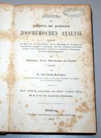 Gorup-Besanez: Zoochemische Analyse, Holzschnitte, 1854