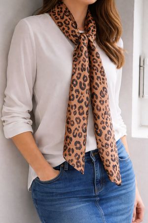 Foulard imprimé léopard - Tendance automne parfaite!