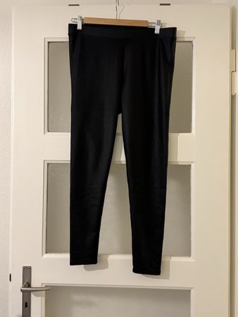 Schwarze Leggings von Primark, Grösse M - Leder look
