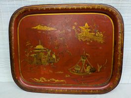 Grosses antikes asiatisches Serviertablett China ? Japan ?