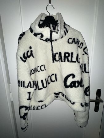 Carlo Colucci cropped Teddy Fleece, Grösse XXL
