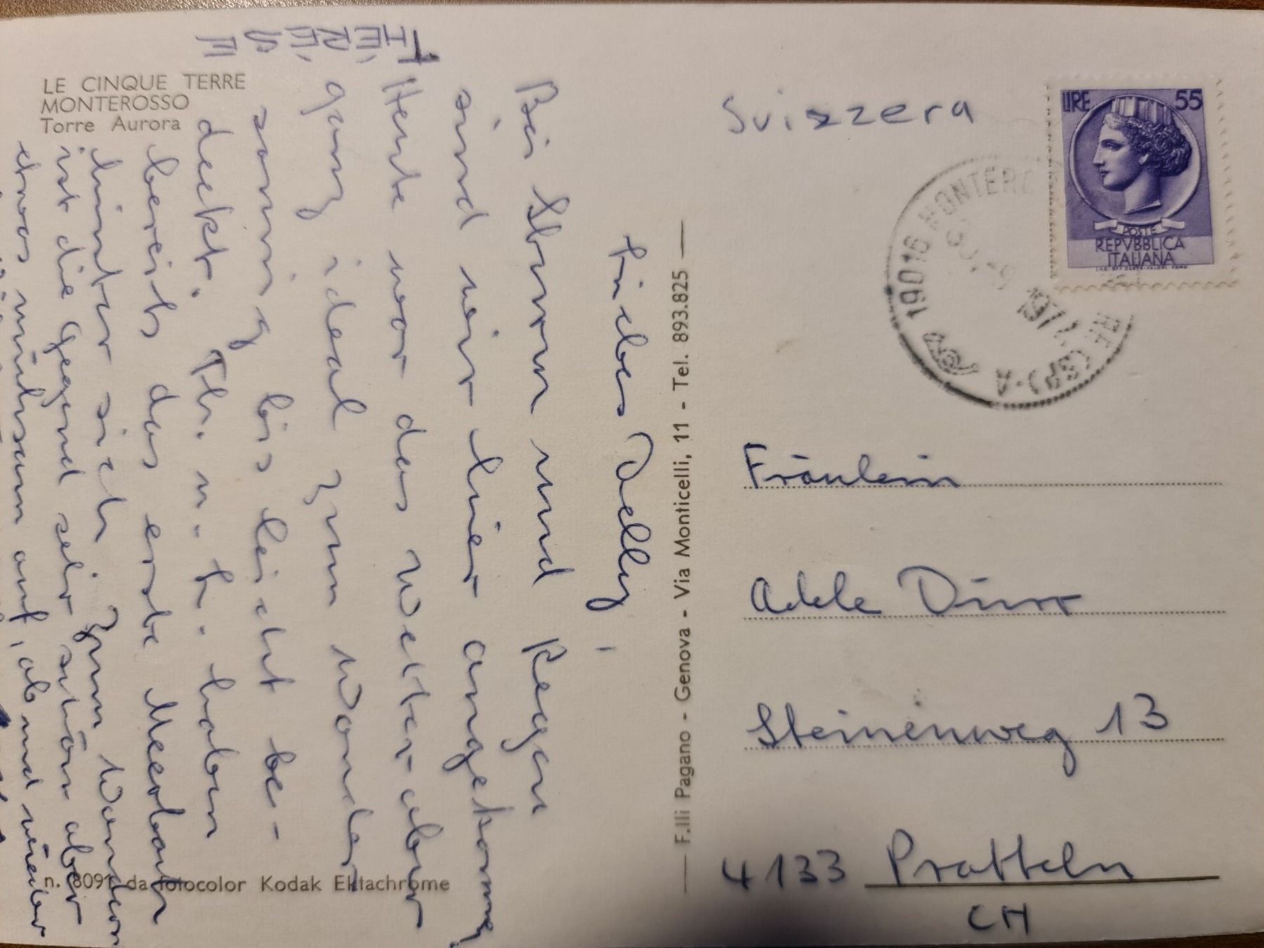 Ansichtskarten: Ansichtskarte Le Cinque Terre Italien – Gebraucht aus Dintikon von Vexi 1