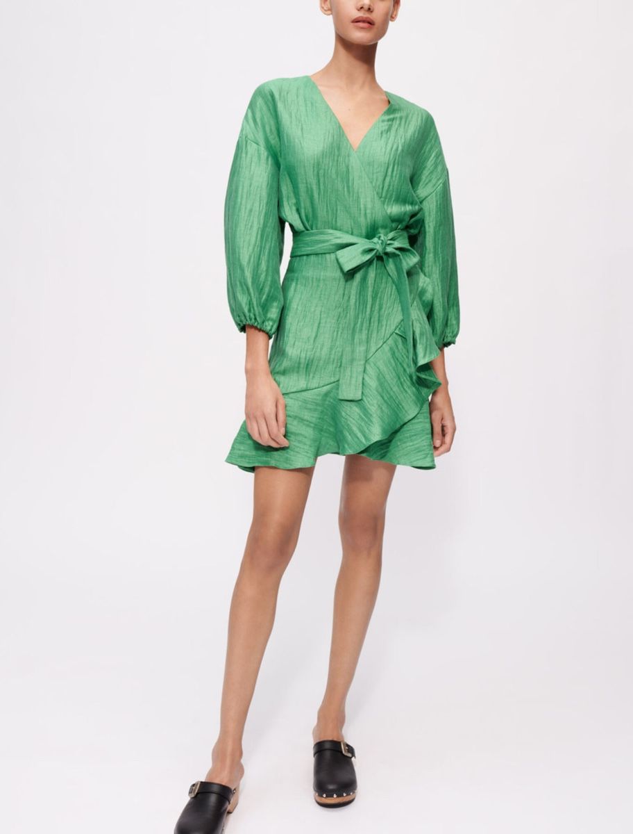 Maje Vestiti: Robe en lin Maje vert taille - 36  – Nuovo (secondo la descrizione) da Genève venduto da iry_67wr 2