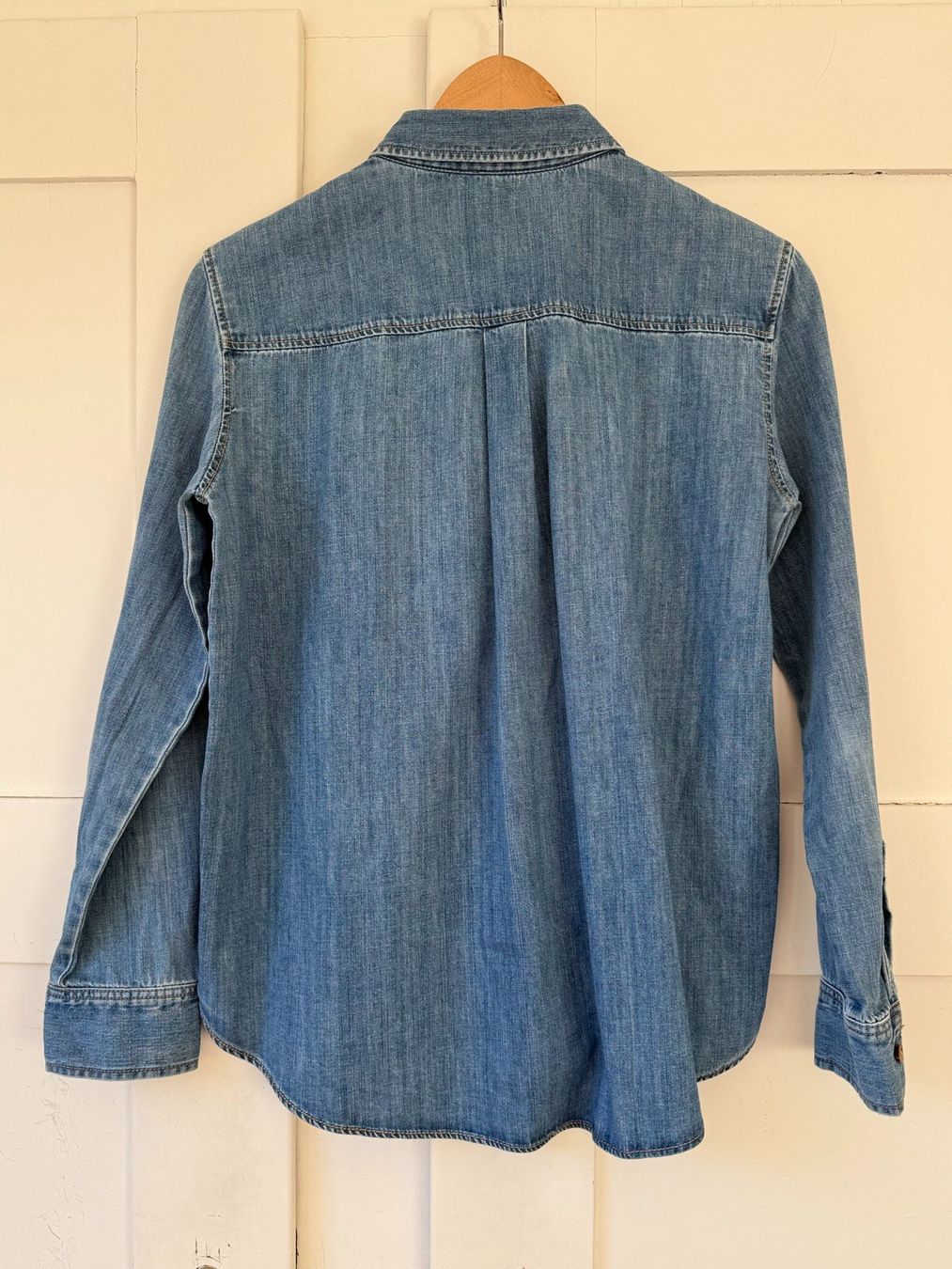 Mango Camicette: Mango MNG Jeanshemd blau, Gr. S, Baumwolle – Usato da Neukirch an der Thur venduto da bee88 3