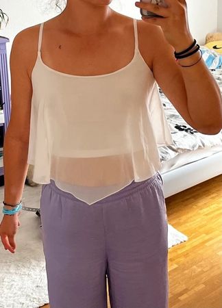 Crop top blanc