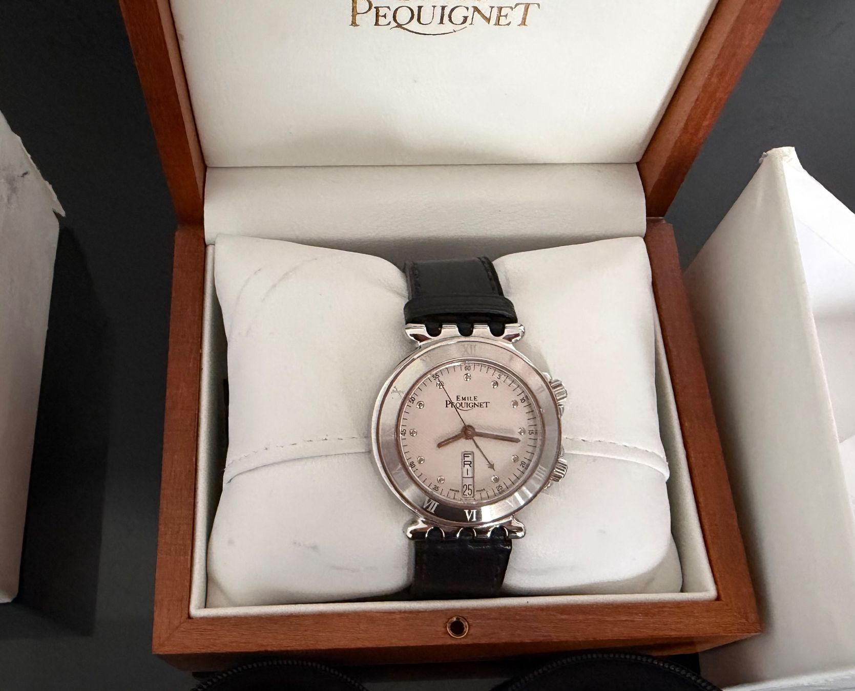 Montres: Pequignet Automatic Uhr mit Wecker (!) Full Set+ ! – D'occasion à Zug par rue_sky6 2