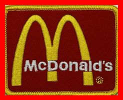 McDonalds Aufnäher Badge Patch Fast Food Chicken Nuggets