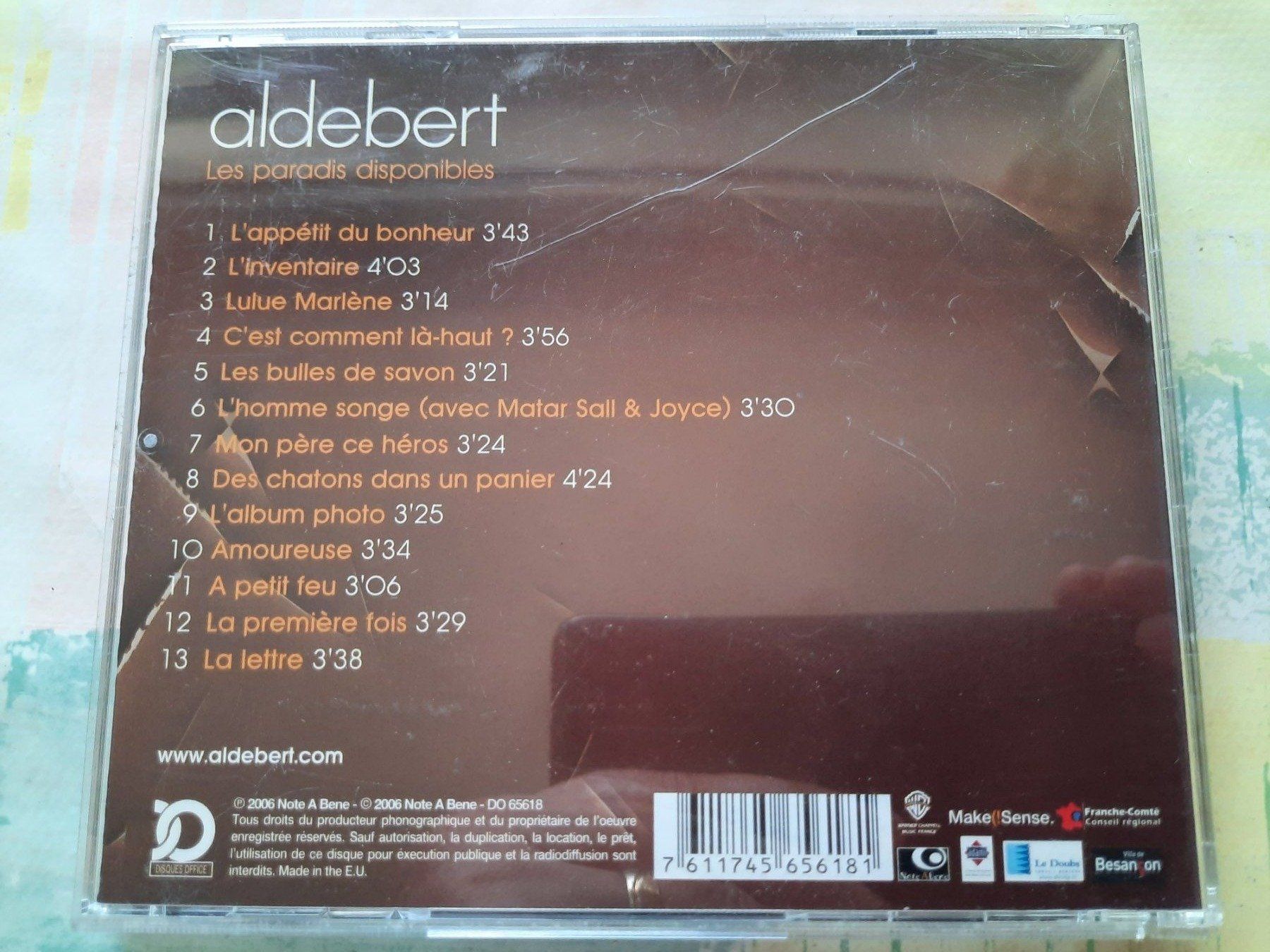 CD: Cd Aldebert - Les paradis disponibles – Usato da Pully venduto da bro_n52j 1