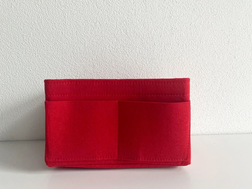 LOUKAYCCI Organizer Interno In Feltro Per Borsa LV Noe NM - Nero, Taglia M, Con Tasca Cerniera E 9 Tasche