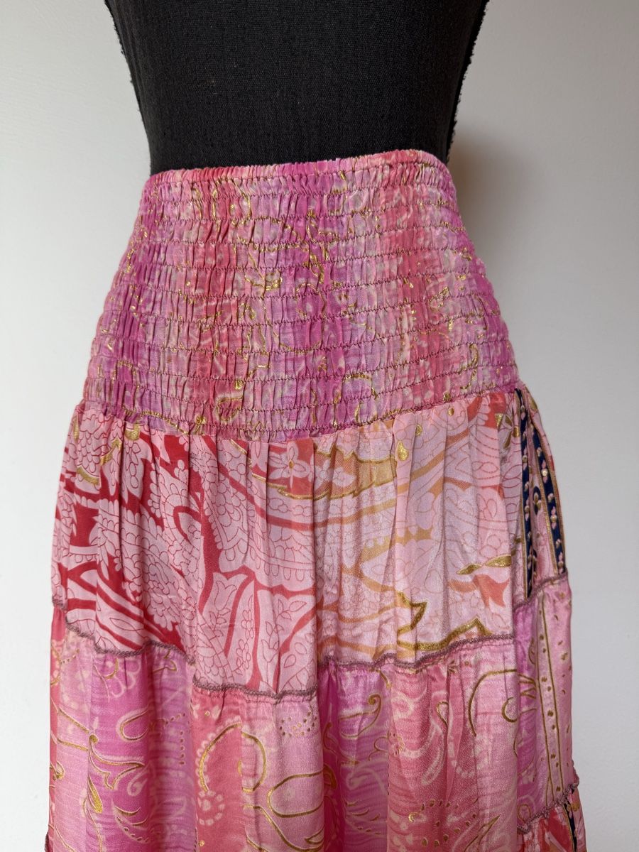 Gonne: Boho Maxirock / Midikleid aus Seide – Nuovo (secondo la descrizione) da Sigriswil venduto da ck56 3