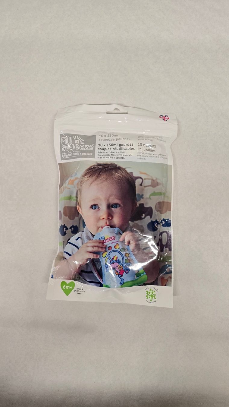 Contenitori & Simili: Fill n Squeeze Babynahrungsbeutel Set Wiederverwendbar – Nuovo e nell'imballaggio originale da Neuenegg venduto da Klamasi 3