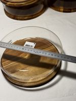 Holz-Käseglocke (Vitrine) mit Glasdeckel