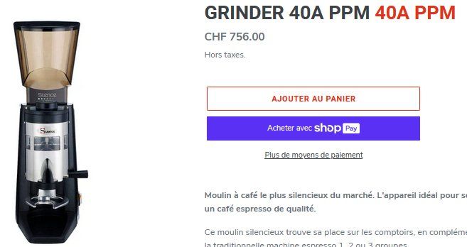 Santos Küchengeräte: Kaffeemühle Santos 40A PPM  Moulin à café – Gebraucht aus Collonges von arashee 5
