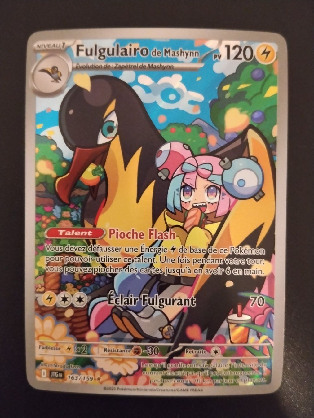Pokémon Carte collezionabili: Pokémon Aventures Ensemble: Fulgulairo 163/159 FR – Usato da Palézieux-Village venduto da oufoux08