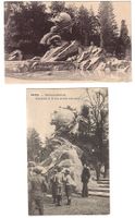 2 Karten Weltpost-Denkmal Bern - Ganzsache 1910