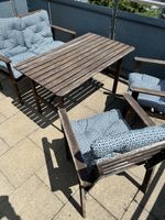 IKEA Gartenmöbel-Set aus Holz inkl. Kissen