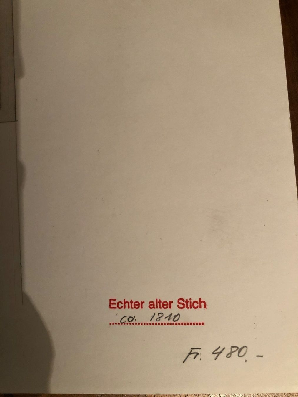 Foto & Immagini: Echter antiker Stich. MOLLIS Kt GL. 1810 – Usato da Wald ZH venduto da mlnt 1