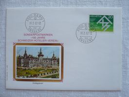 1982 FDC 100 Jahre Schweizer Hotelier-Verein SBK 663