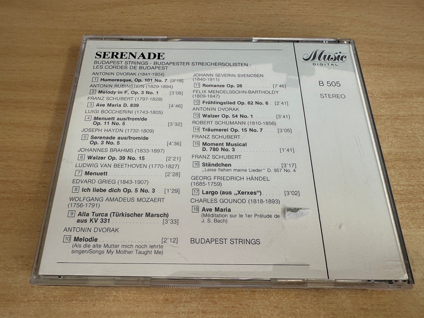 CDs: N6 Budapest Strings – Serenade – Gebraucht aus Rikon im Tösstal von Alpenmutz 1