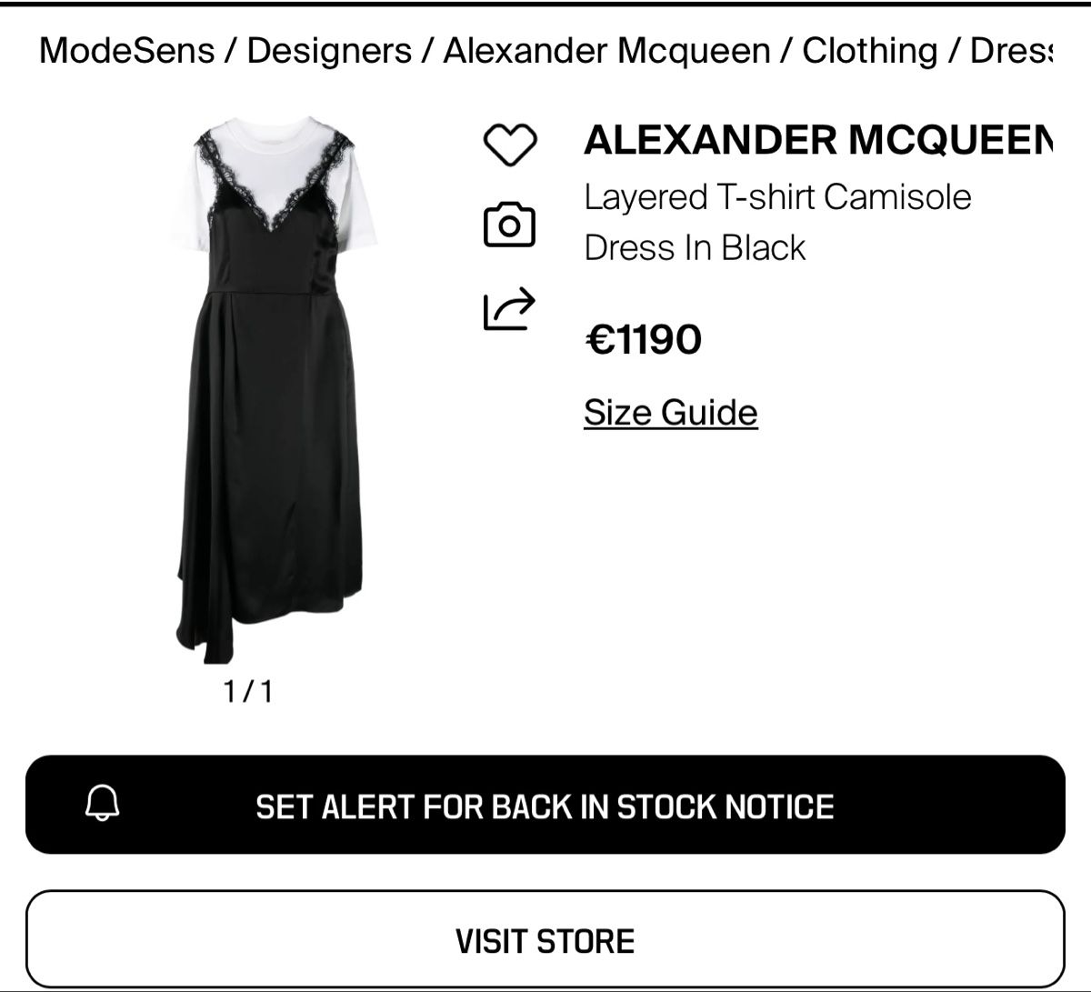 Alexander Mcqueen Vestiti: Alexander McQueen Layered Camisole Dress – Usato da Nyon venduto da My_wardrobe 3