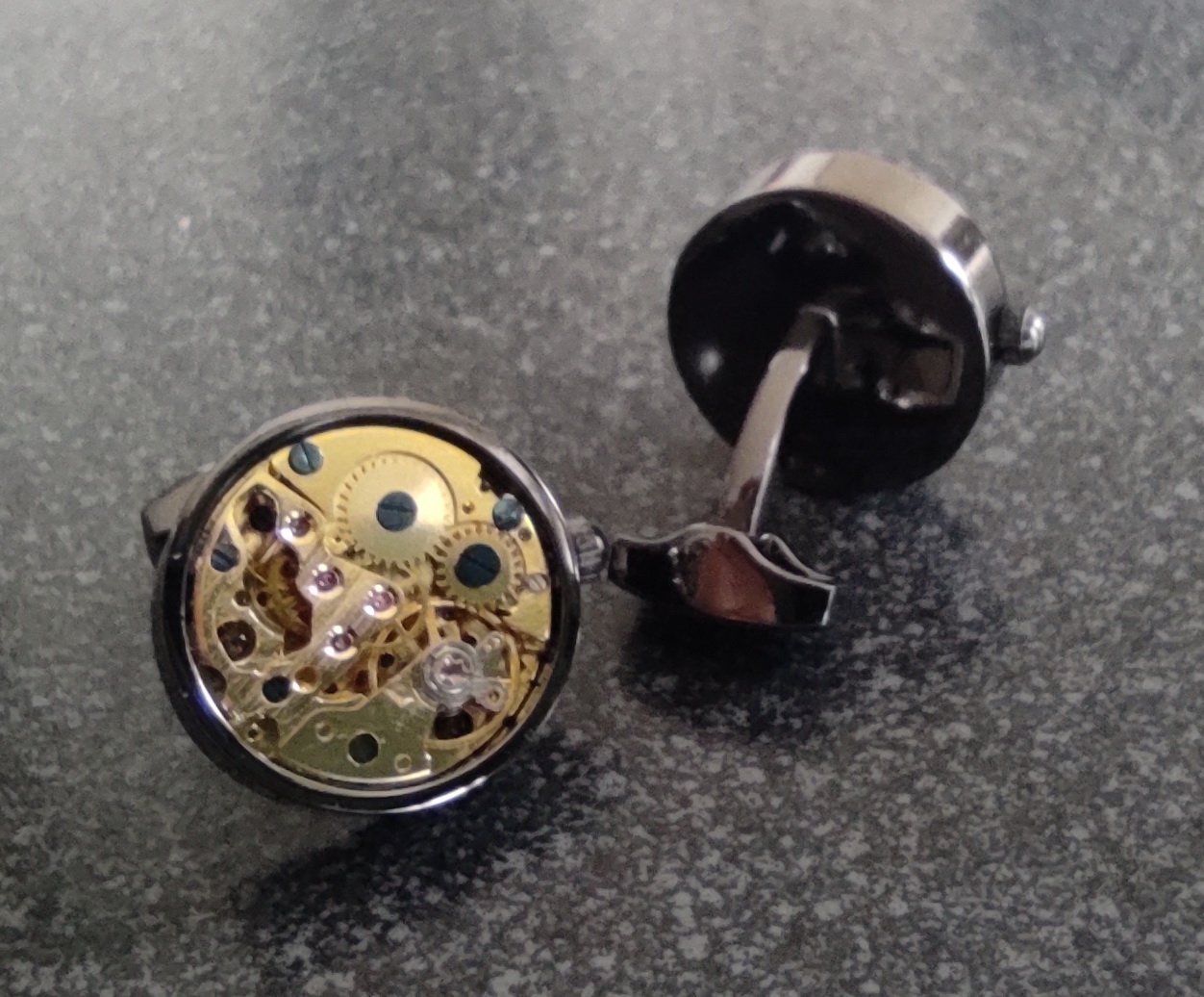 Gemelli: Steampunk Manschettenknöpfe, Cufflinks, Manschetten-Knöpfe – Nuovo (secondo la descrizione) da Schwanden GL venduto da UHRKNALL 1