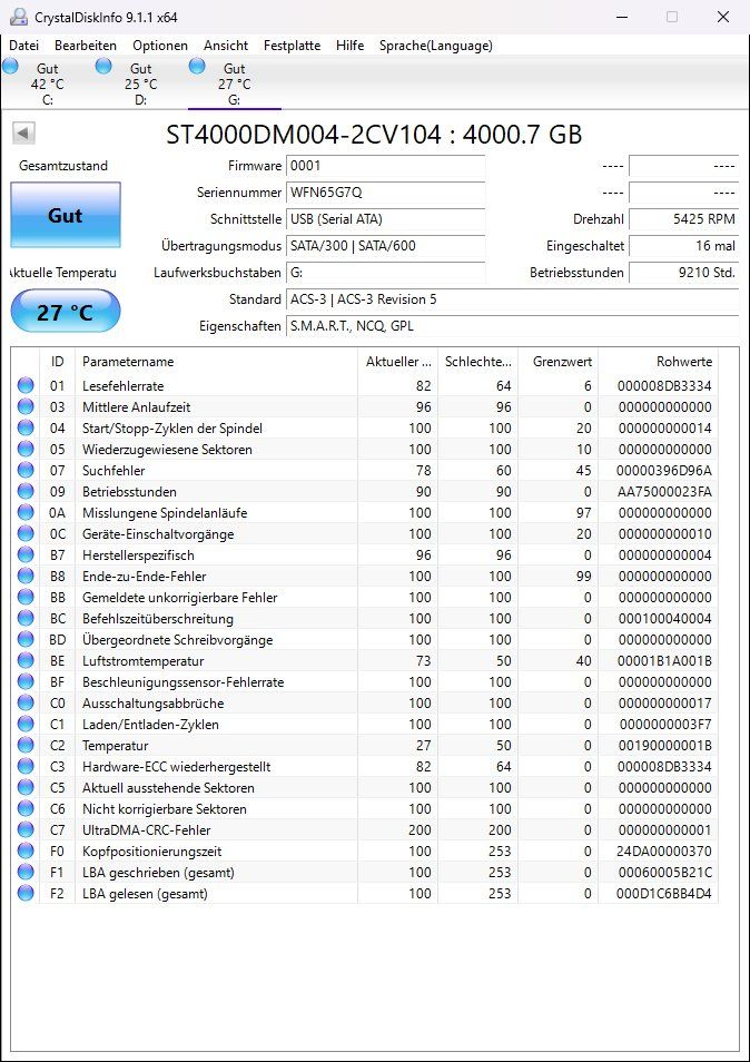 Seagate Dischi rigidi: SEAGATE BarraCuda ST4000DM004 4TB – Usato da Künten venduto da Arktisde 1