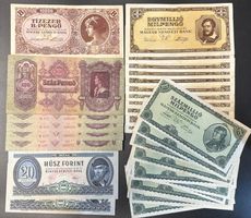 UNGARN Lot 31 alte Banknoten Inflationsgeld etc.