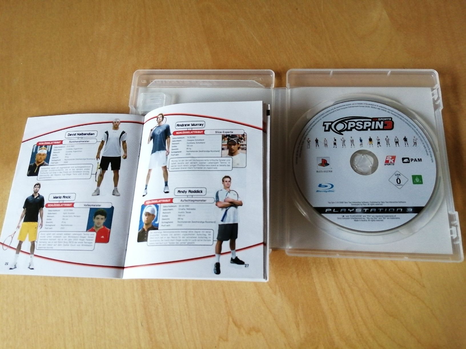 Giochi: Playstation 3 TopSpin 3 PS3 Tennis mit Federer – Usato da Honau venduto da holunder3 2