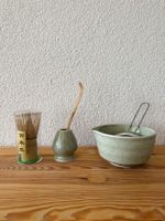 Keramik Matcha Set in Grün – 5-teilig NEU