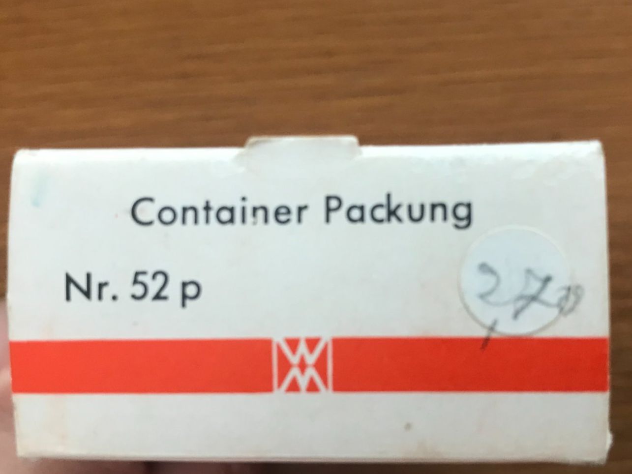 Wiking Modellautos: Wiking Nr. 52p Container Packung Leerkarton – Gebraucht aus Luzern von mey_s13 1