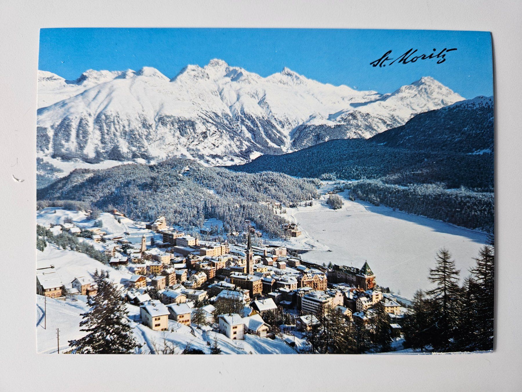 Cartoline postali: St. Moritz Nr 1 - Hans Steiner - vers 1965 - 1970 – Usato da Echandens venduto da annegug