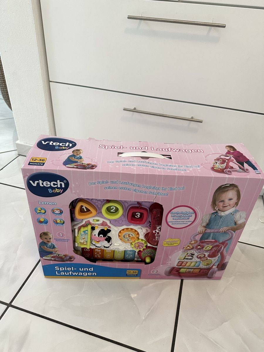 Vtech Giocattoli: VTech Spiel- und Lauflernwagen pink – Usato da Mels venduto da pedromiguel_12 1