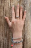 Feines Zirkonia Armkettchen, silber, Sommer-Chic❣️