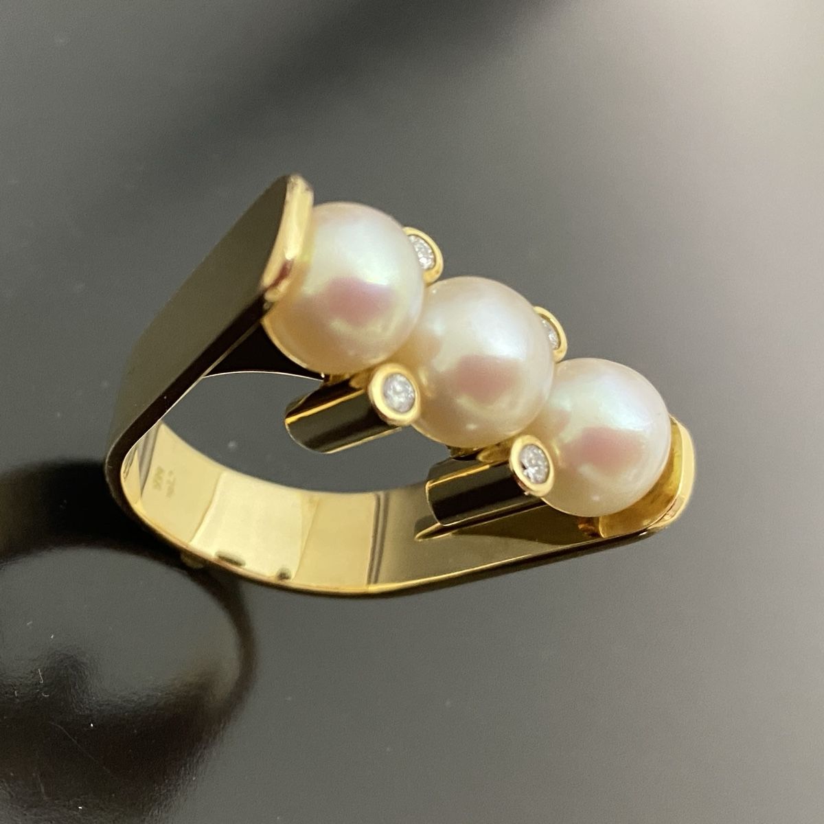 Anelli: Unikat Perlen Ring mit Brillanten – Nuovo (secondo la descrizione) da Thun venduto da Fantalu 1