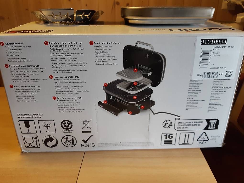 Weber Griglie: Weber Lumin Compact mit Zubehör – Usato da Studen SZ venduto da Kbybrig 6