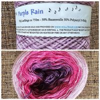 Wollknäuel Purple Rain 150g 750m Baumwolle Polyacryl