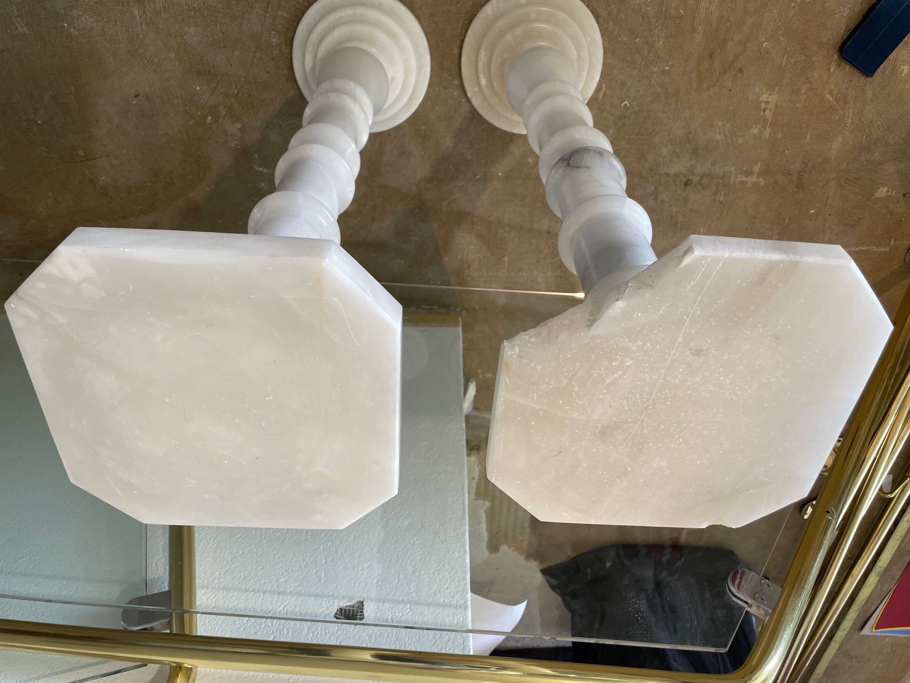 Altro per la casa: Pair of quality solid marble high stands – Usato da Zollikon venduto da kmg1 2