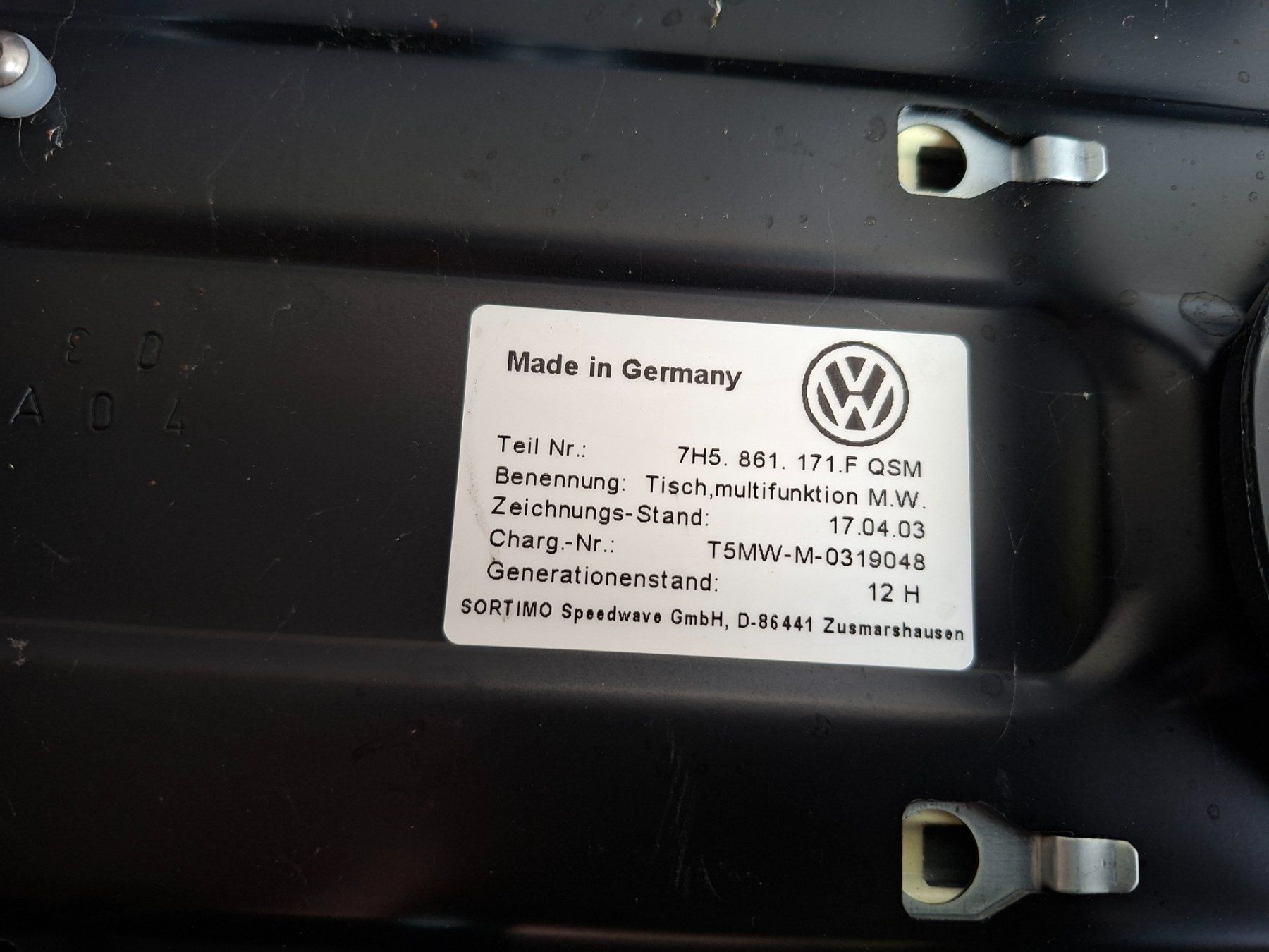 Accessori per altri veicoli: Table pour VW T5 MULTIVAN – Usato da Nods venduto da tom_5gx2 1