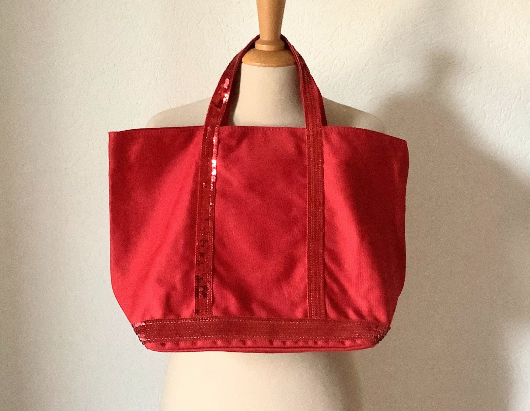 Vanessa Bruno Borse da donna: Vanessa Bruno Red Cabas Tote Bag – Usato da Founex venduto da sweetcouture 1